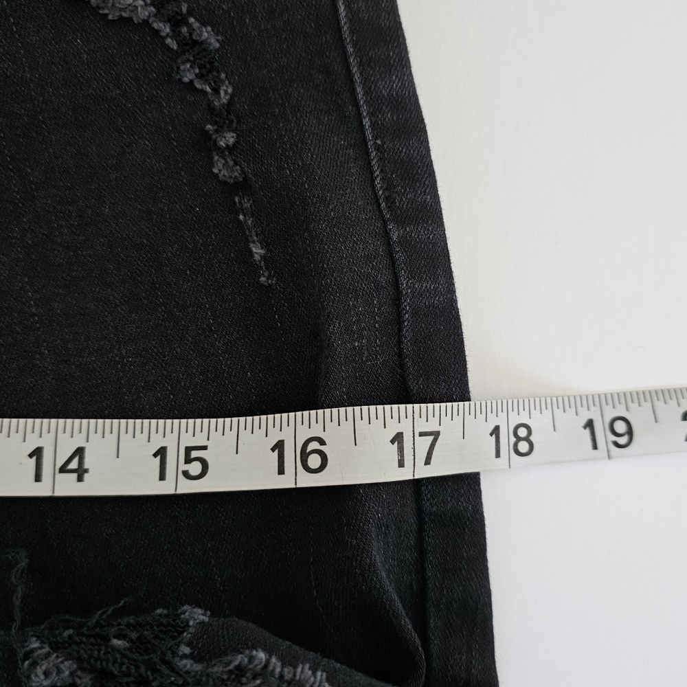 Kancan Black Hazy Mid Rise Ankle Skinny Jeans Size 7/27 - Picture 11 of 12